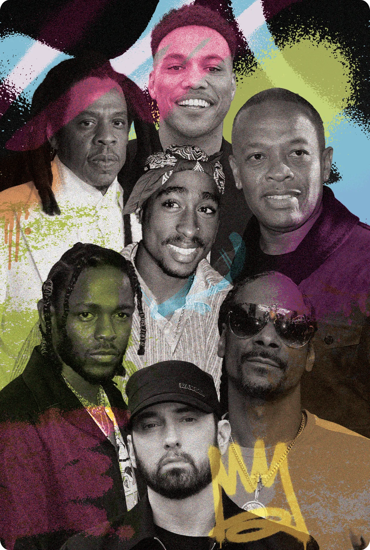 Famous West Coast rappers.