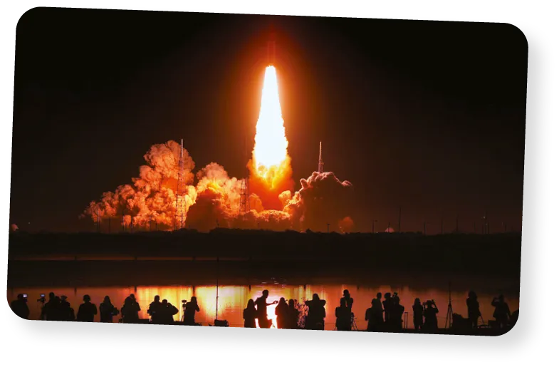 Artemis I lifts off, Florida, 2022.