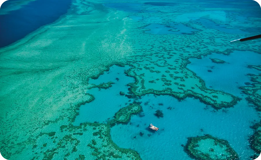 The Great Barrier Reef, Queensland, 2020.