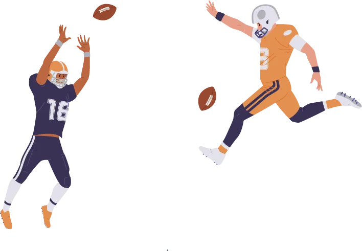 infog joueurs de football Américain