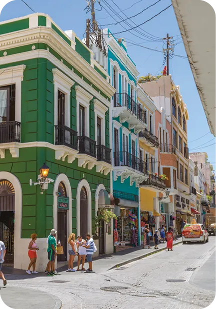 Streets of San Juan,
capital of Puerto Rico.