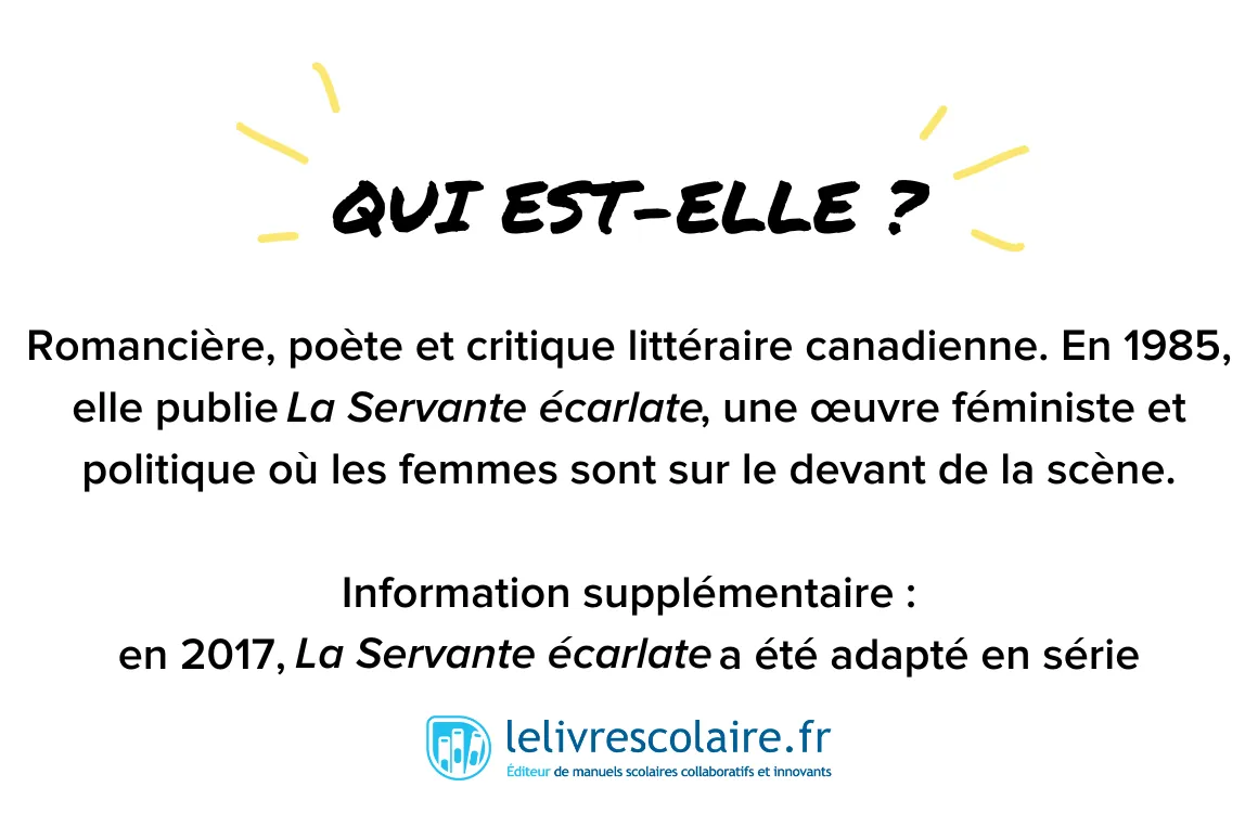 Qui est-elle : Margaret Atwood - recto