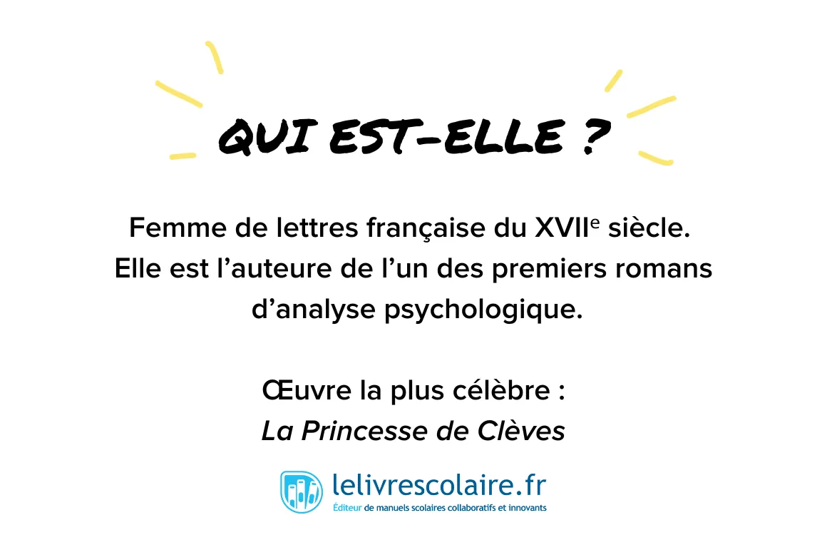 Qui est-elle : Madame de Lafayette - recto