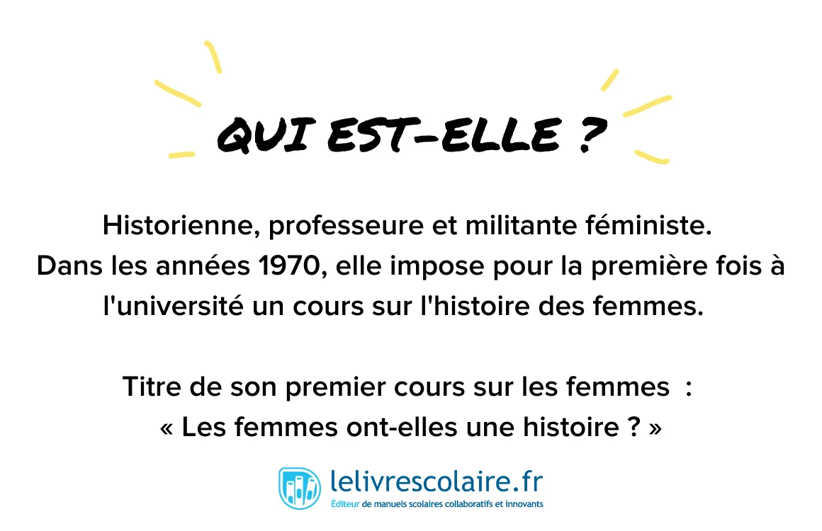 Qui est-elle : Michele Perrot - recto
