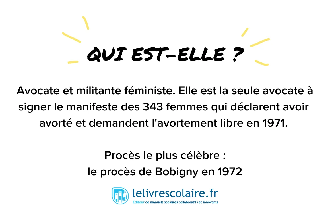 Qui est-elle : Gisèle Halimi - recto