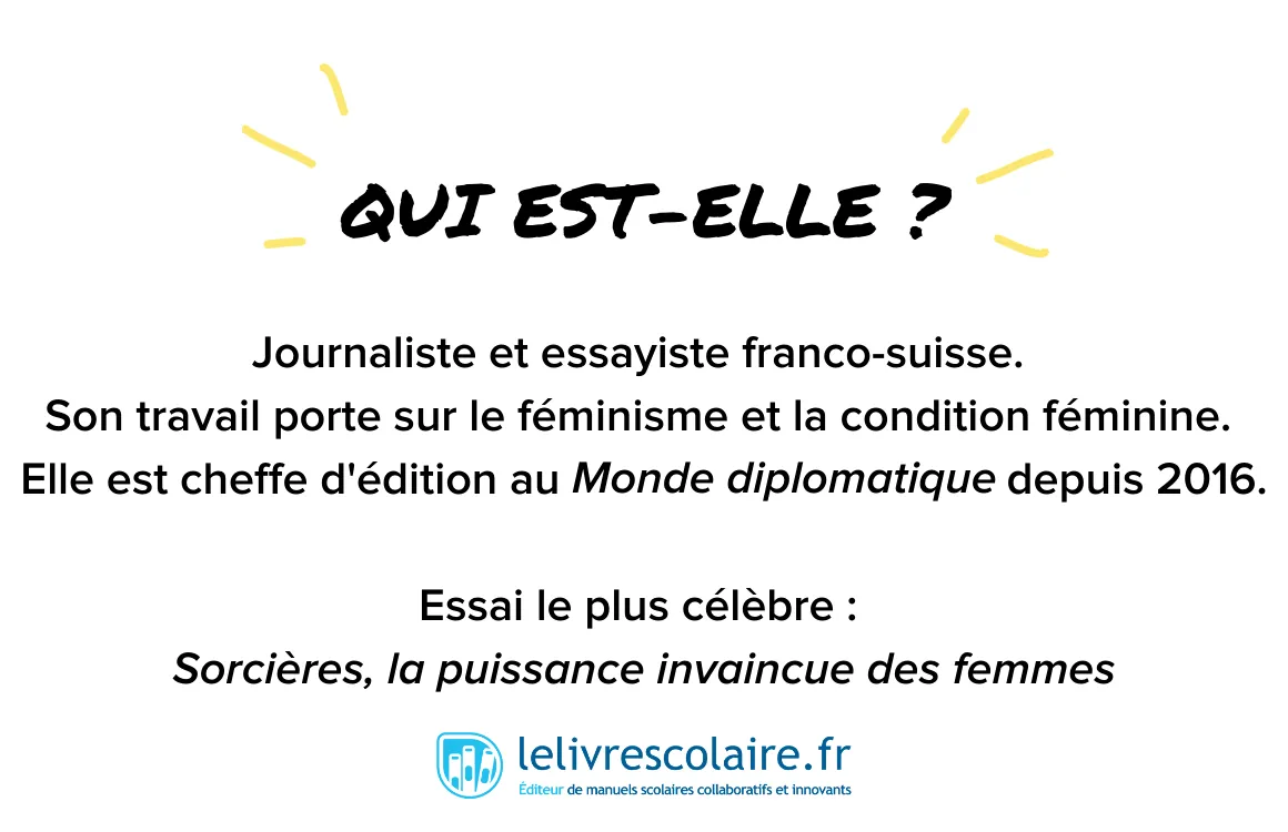 Qui est-elle : Mona Chollet - recto