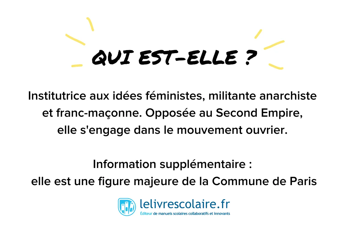 Qui est-elle : Louise Michel - recto