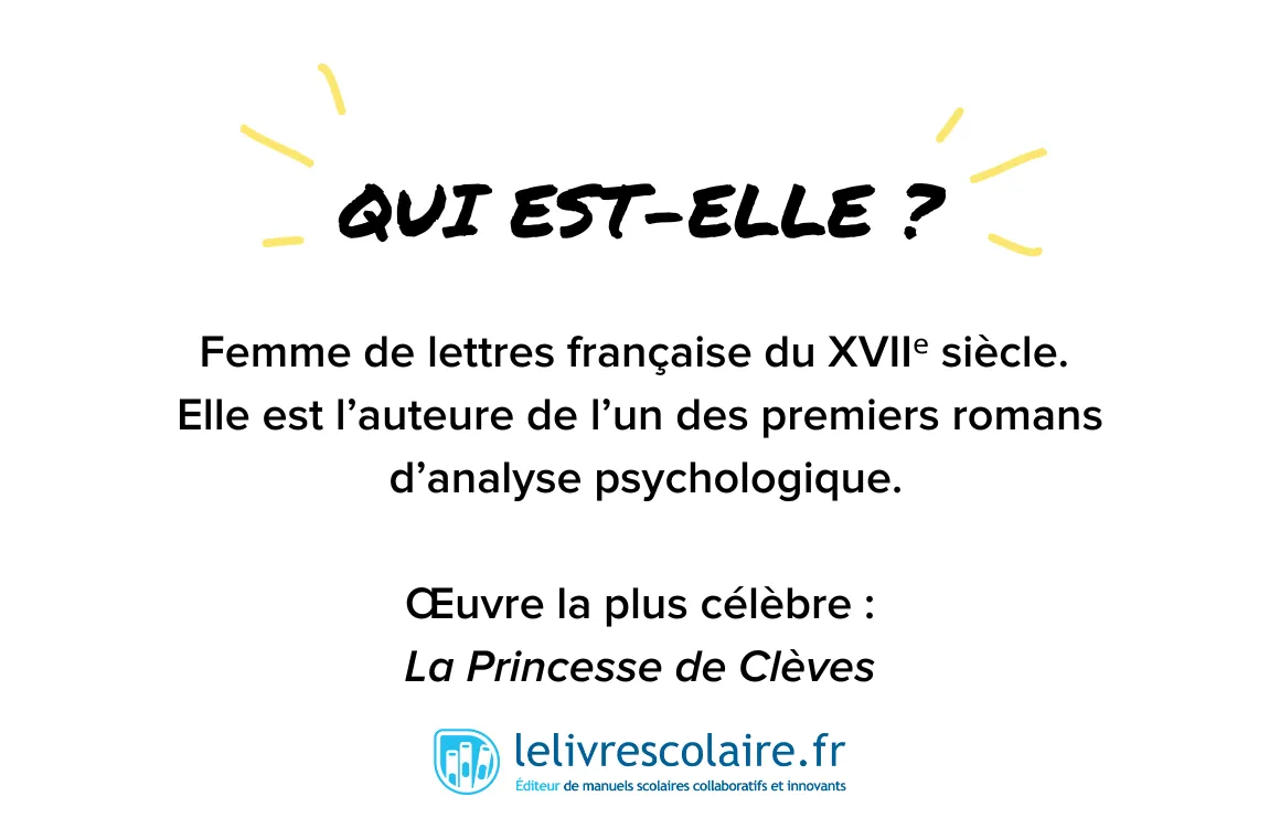 Qui est-elle : Madame de Lafayette - recto