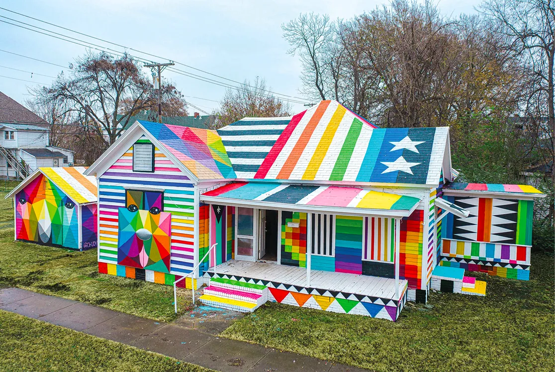 Okuda San Miguel, The Rainbow Embassy, 2019.