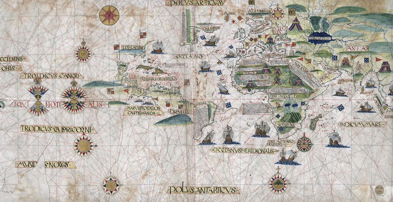 Carte du monde attribuée à Jorge Reinel, 1519