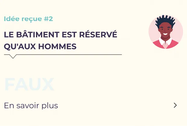 Le bâtiment est réservé qu'aux hommes