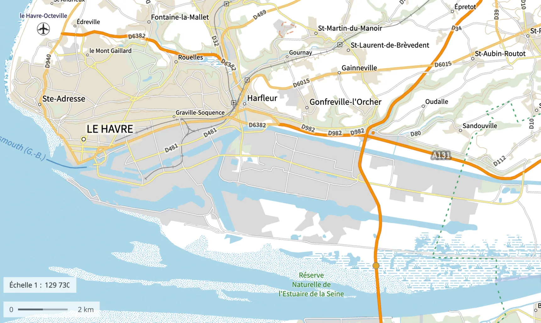 Cartographie du port du Havre