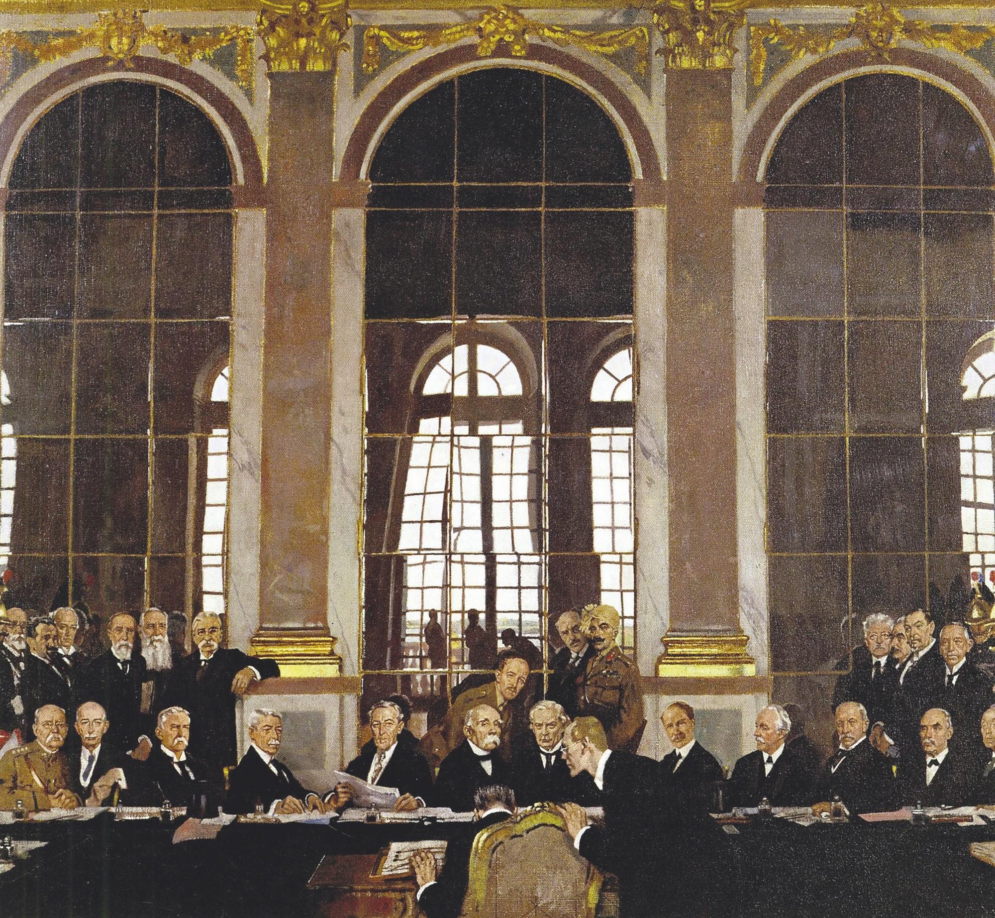 William Orpen, Signature du traité de Versailles dans la galerie des Glaces