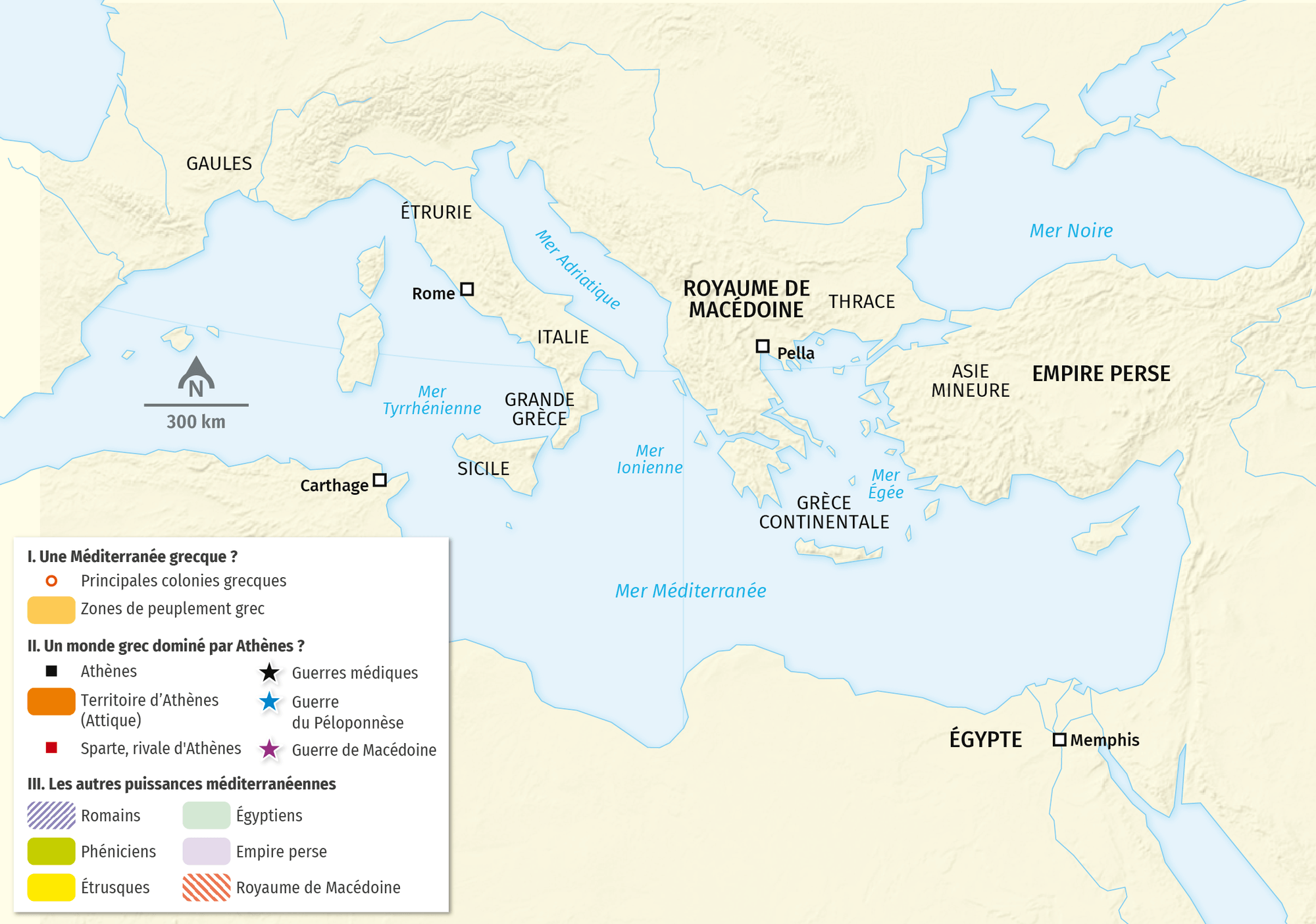 civilisations méditerranéennes carte