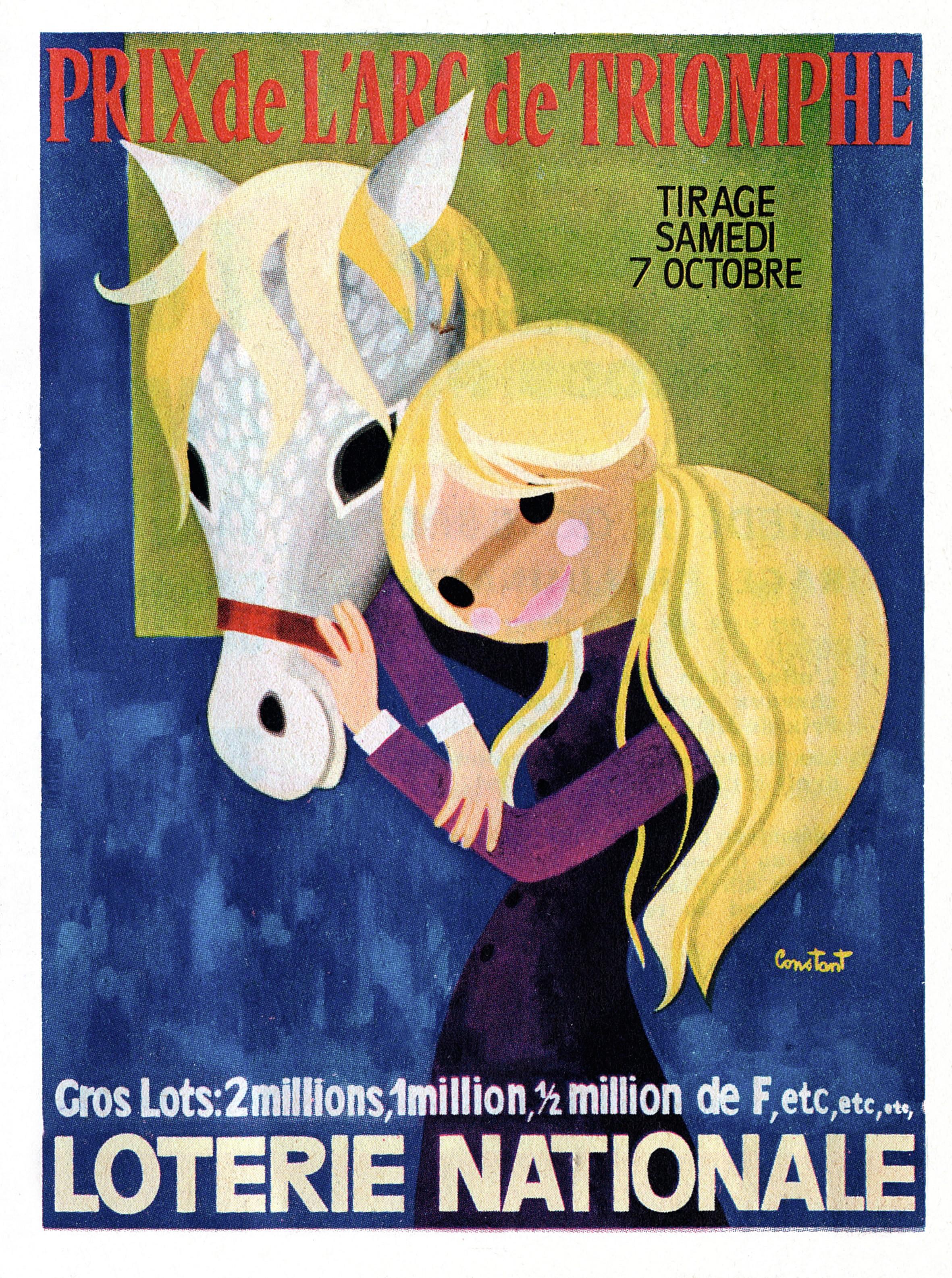 Publicité pour la Loterie nationale, dans les années soixante