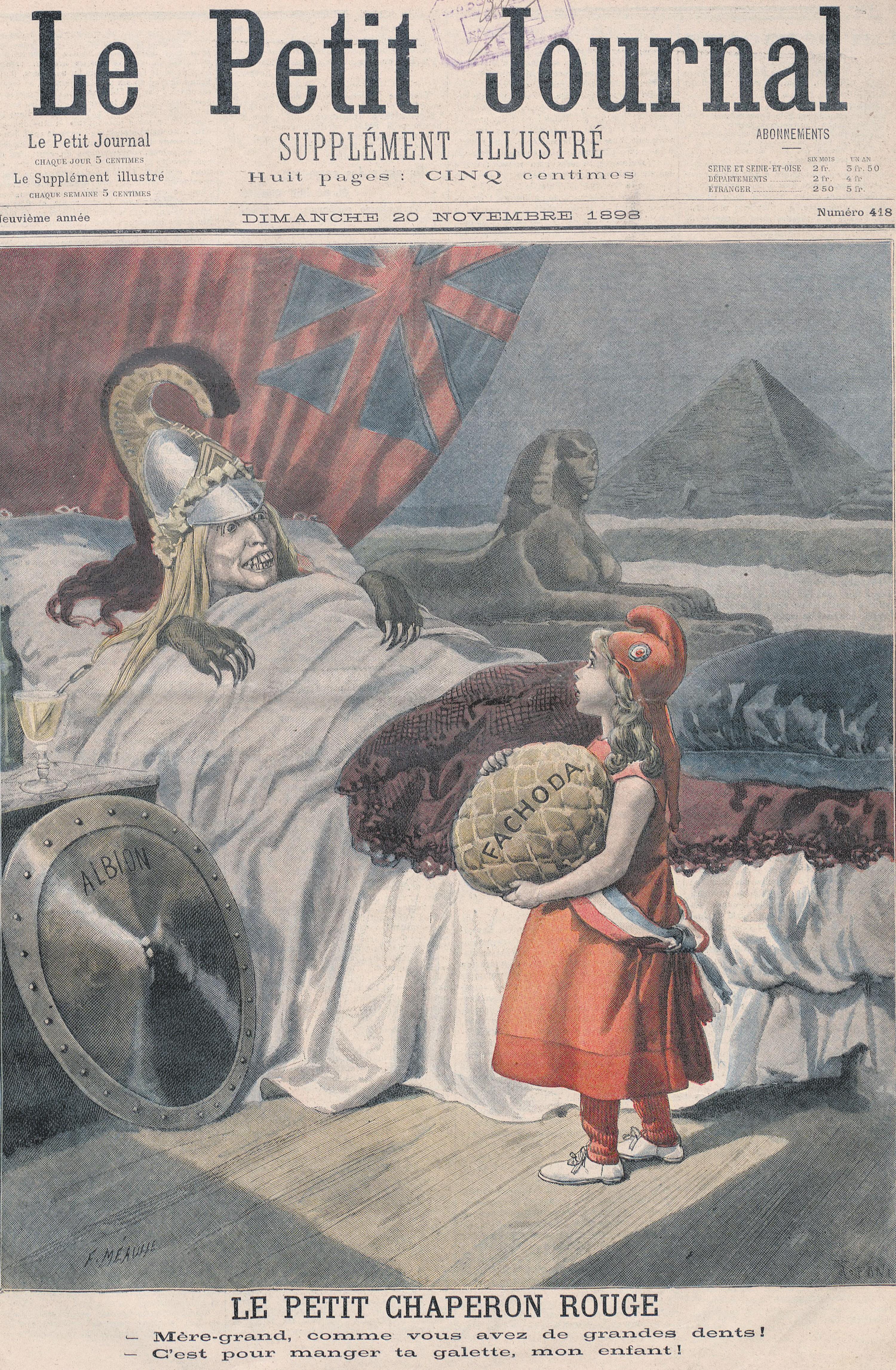 ambitions coloniales Angleterre, Supplément illustré du Petit Journal,